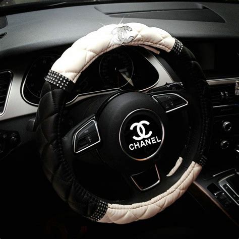 Chanel Symbol Steering Wheel Cover Fashion Car Accessories .